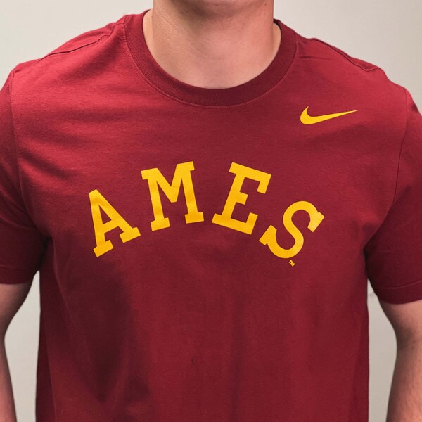 Nike® 5-Bar Ames Cardinal T-Shirt (Commemorative Collection